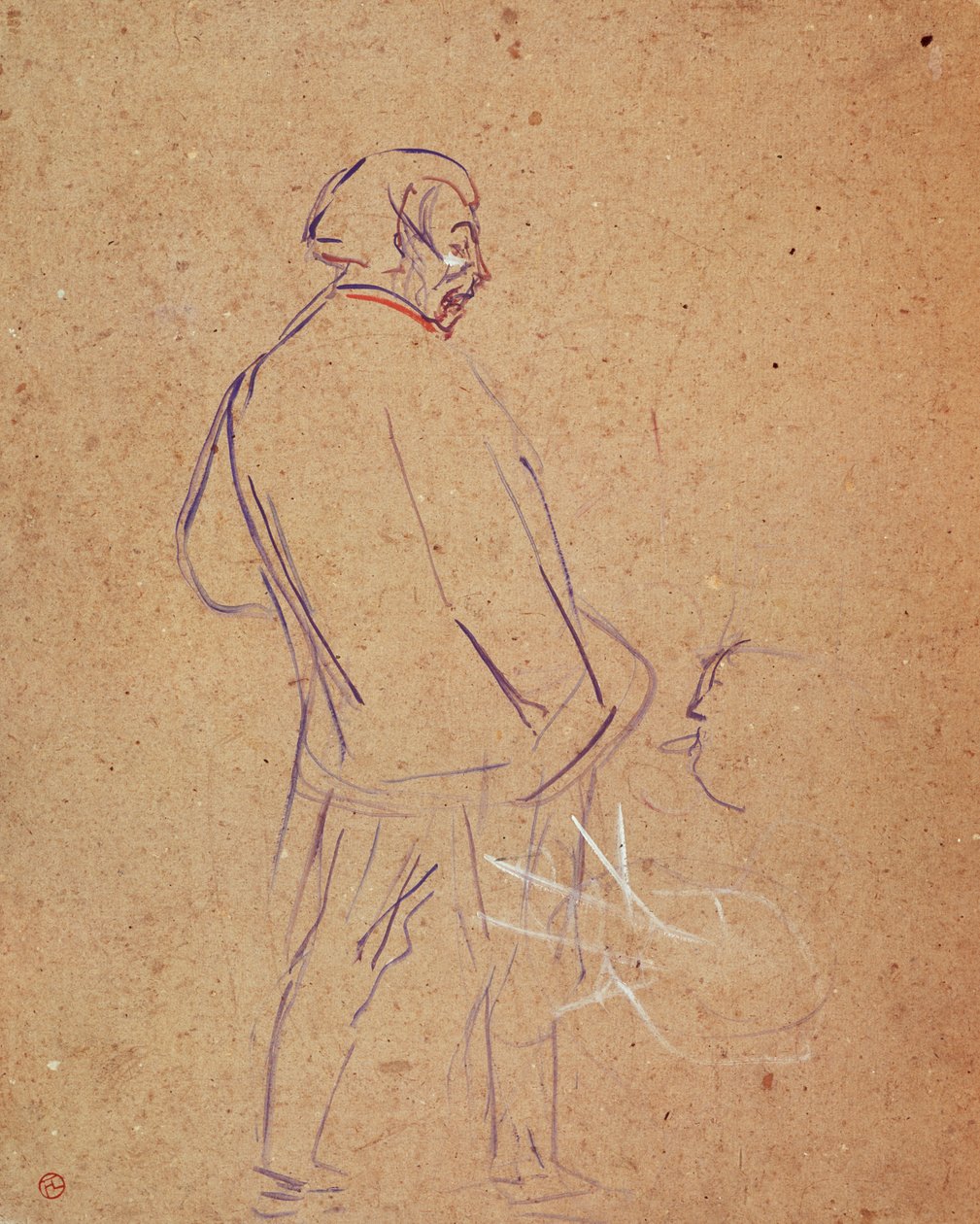Aristide Bruant énekel a kabaréjában alkotó: Henri de Toulouse Lautrec