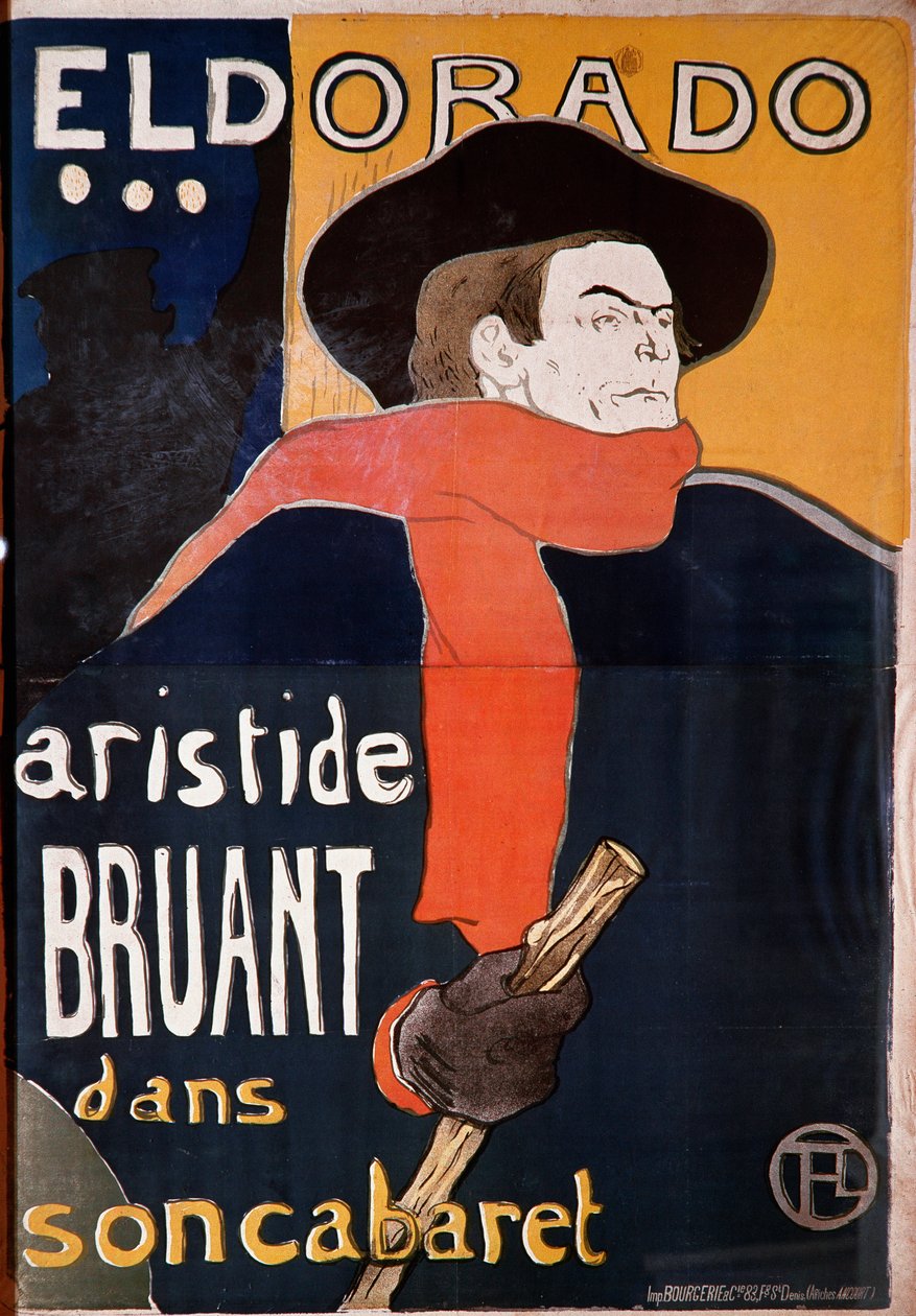 Aristide Sparrow a kabaréjában. Henri de Toulouse-Lautrec rajza (Toulouse Lautrec alkotó: Henri de Toulouse Lautrec