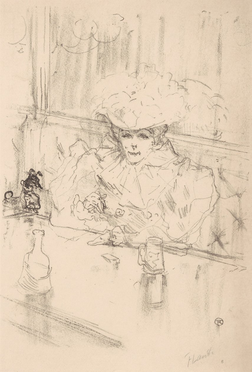 A Hanneton sörözőben, 1898., 1898. alkotó: Henri de Toulouse Lautrec