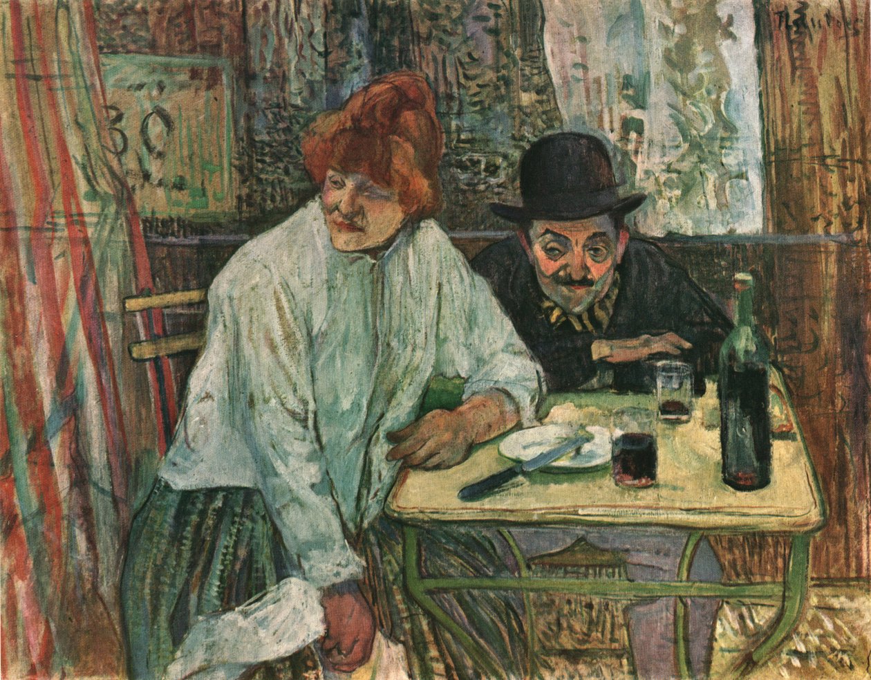 „A Café La Mie-ben”, 1891, 1952. alkotó: Henri de Toulouse Lautrec