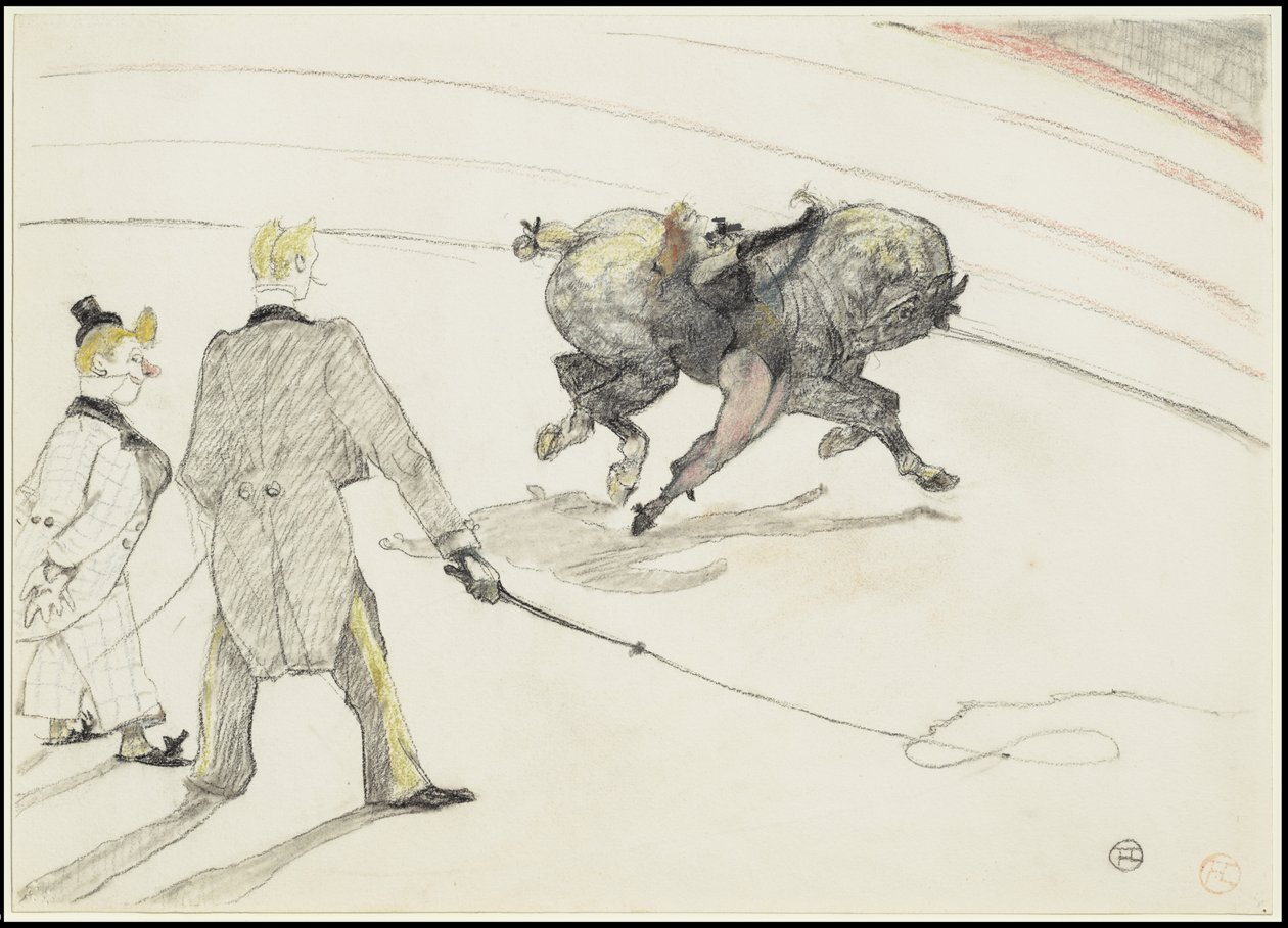 A cirkuszban: Akrobaták, 1899 alkotó: Henri de Toulouse Lautrec