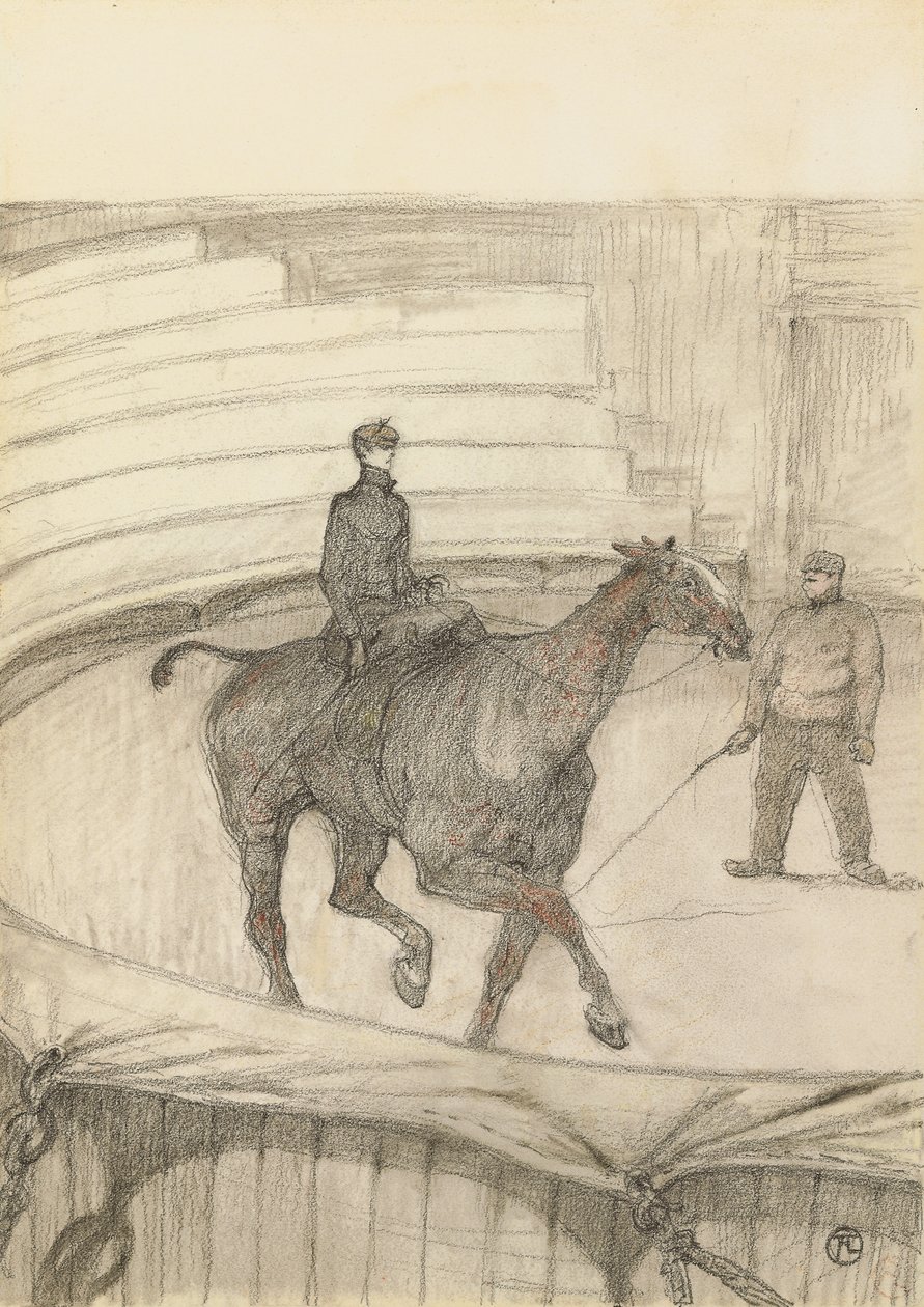A Cirkuszban: Próba; Au Cirque: Travail de Repetition, 1899 alkotó: Henri de Toulouse Lautrec
