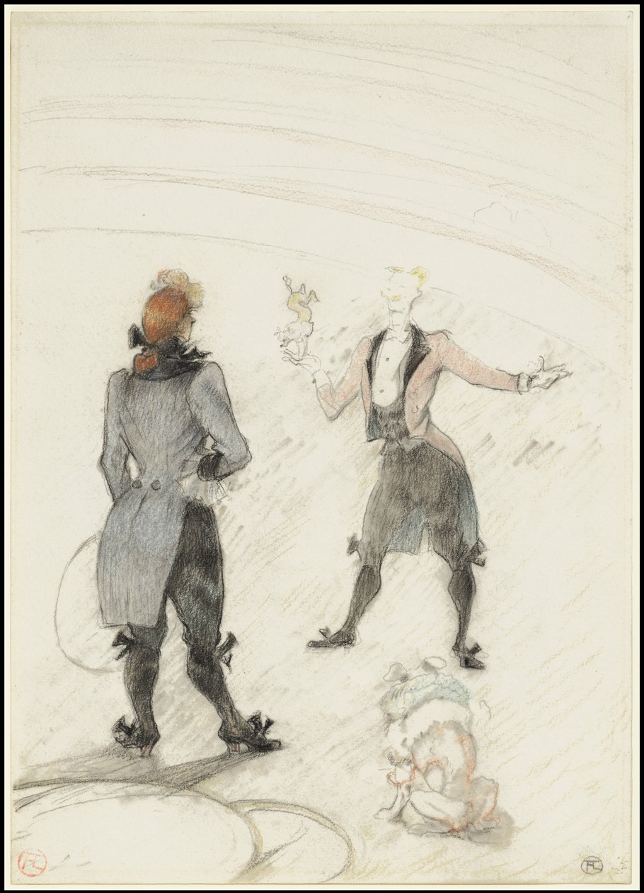 A Cirkuszban: A kutyakiképző, 1899 alkotó: Henri de Toulouse Lautrec