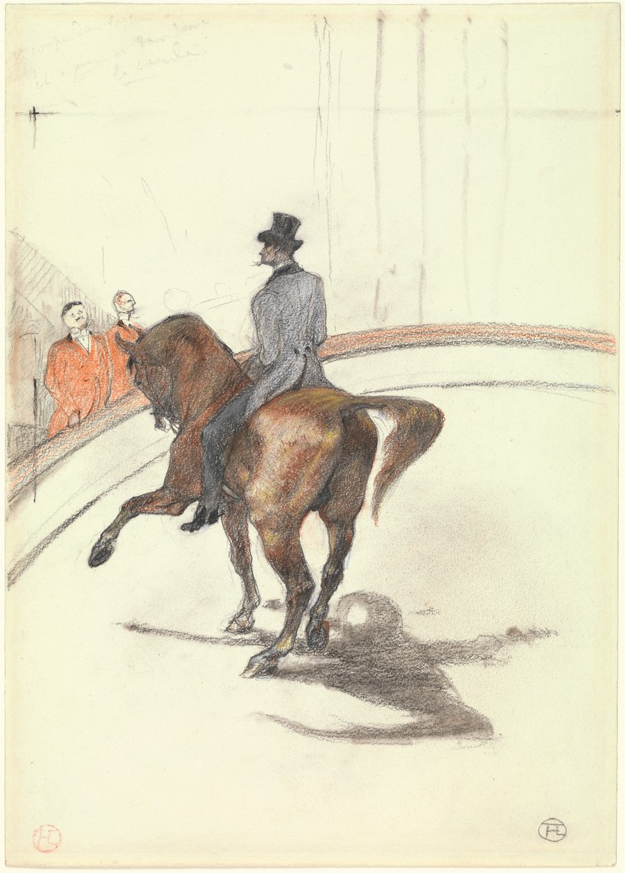 A Cirkuszban: A spanyol séta, 1899 (grafit, színes pasztell és szén, nehéz szőtt papíron) alkotó: Henri de Toulouse Lautrec
