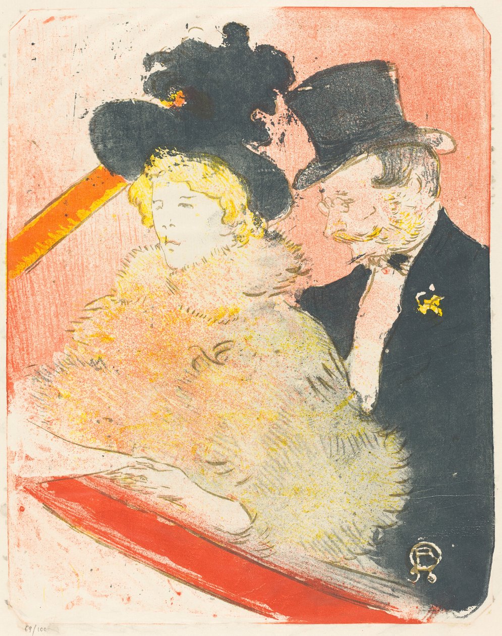 A koncerten (Au koncert) alkotó: Henri de Toulouse Lautrec