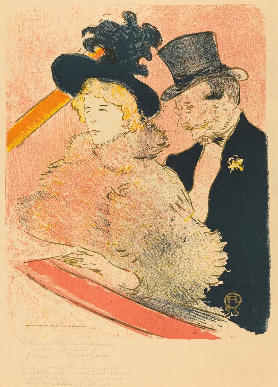 A Concert Au koncerten, 1896. alkotó: Henri de Toulouse Lautrec