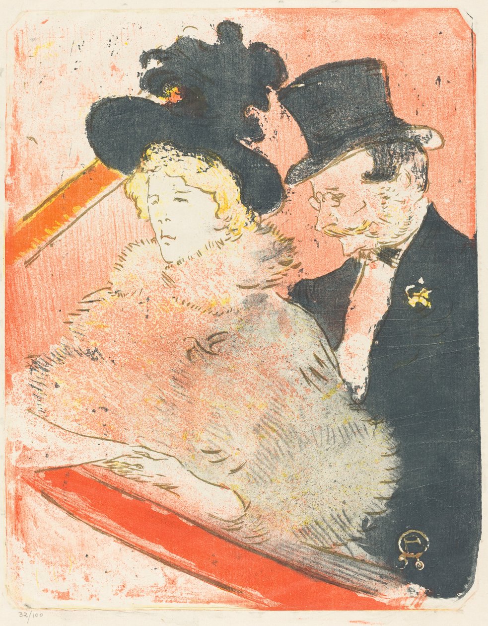 A Concert Au koncerten, 1896. alkotó: Henri de Toulouse Lautrec