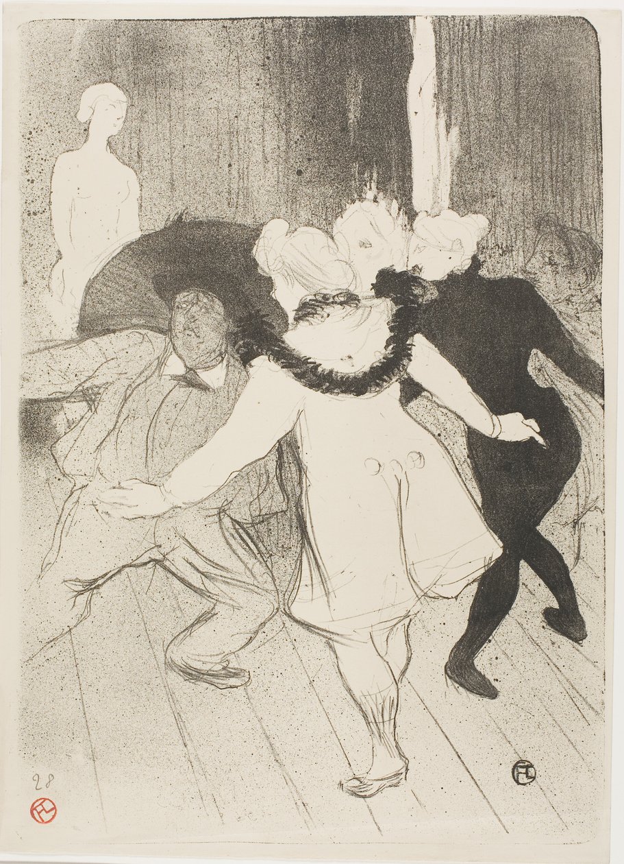 A Folies-Bergerében: Monsieur Prudhomme szerénysége alkotó: Henri de Toulouse Lautrec