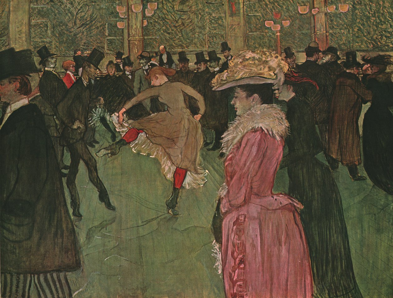 „A Moulin Rouge-ban: A tánc”, 1890, 1952. alkotó: Henri de Toulouse Lautrec