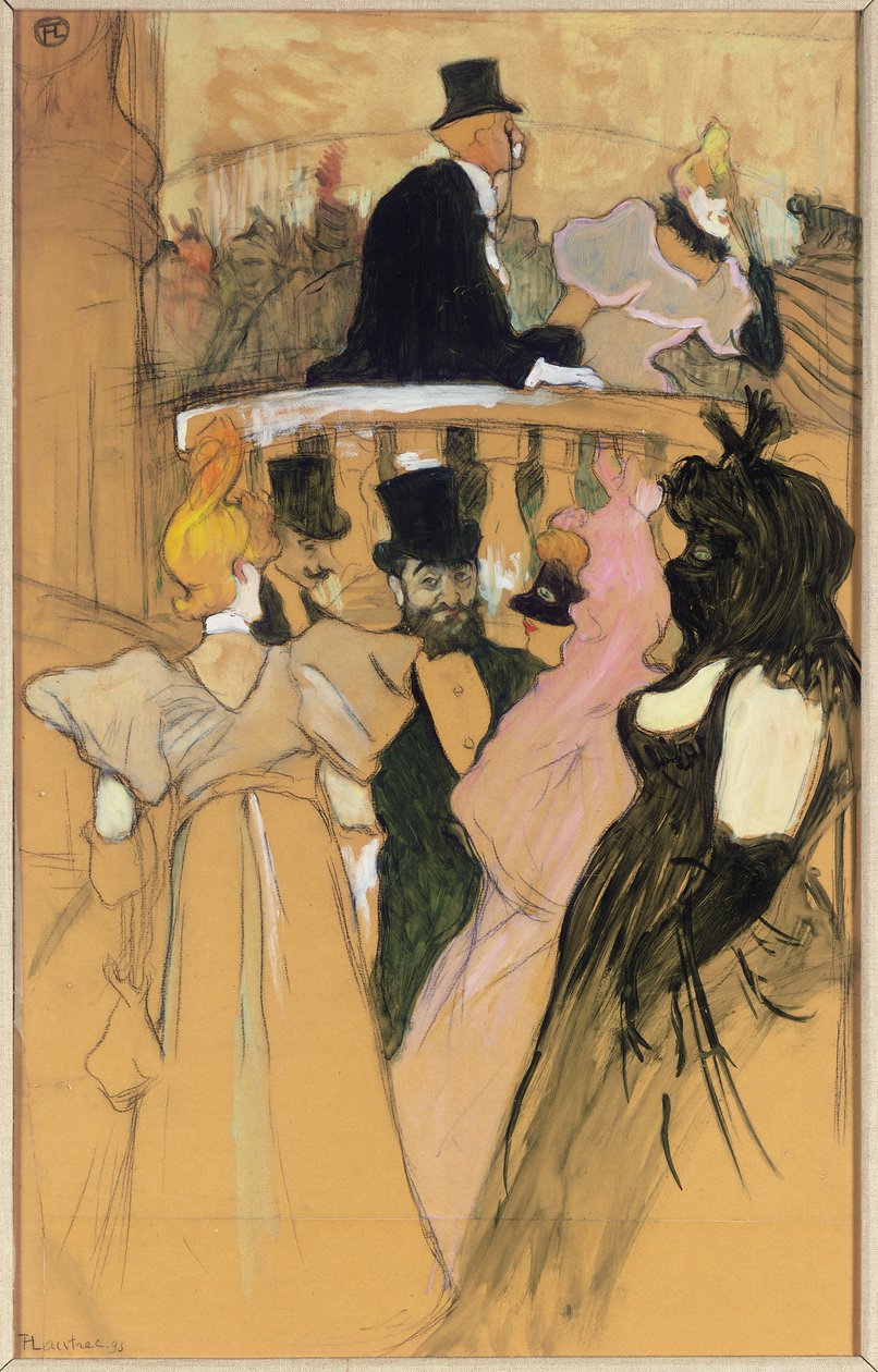 Az Operabálon; Az Operabálon, 1893 alkotó: Henri de Toulouse Lautrec