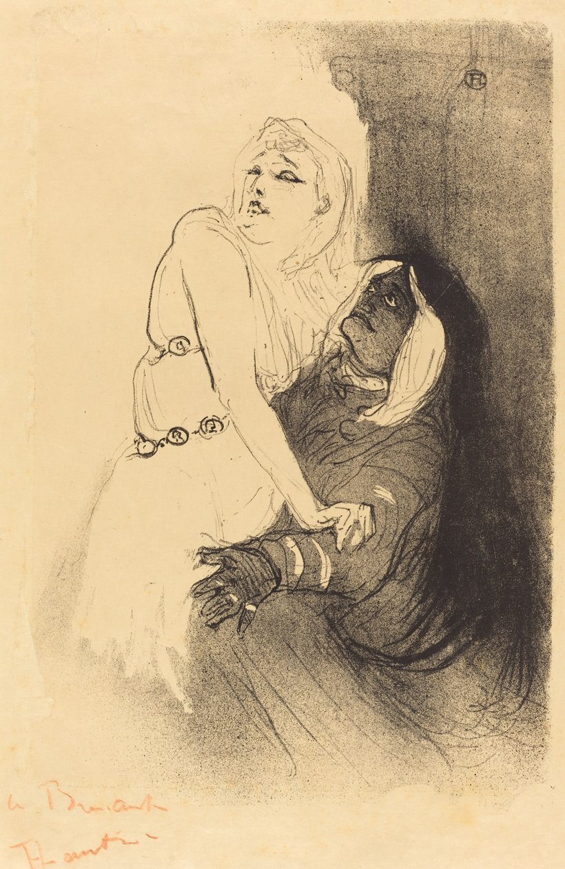 A reneszánszban: Sarah Bernhardt a "Phedre"-ben alkotó: Henri de Toulouse Lautrec