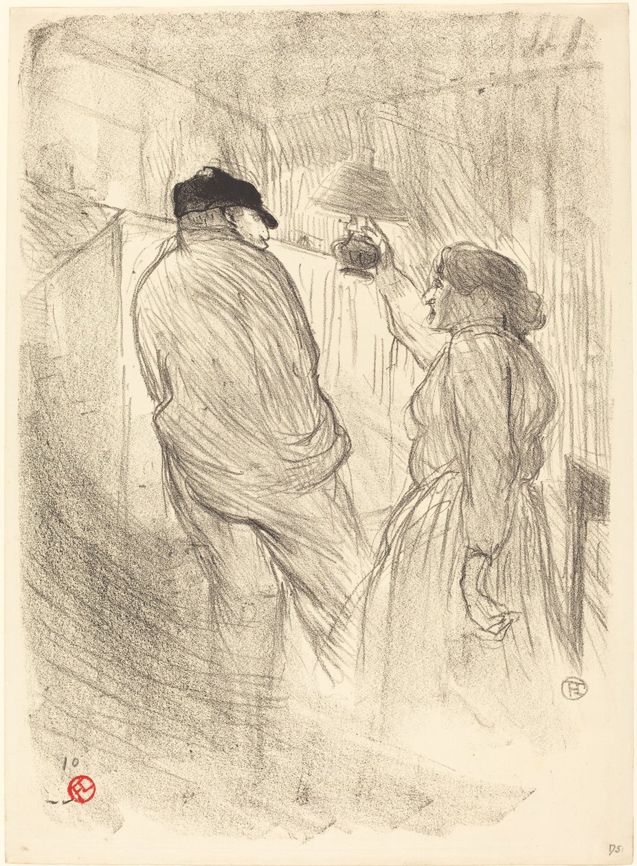 A Theatre-Libre-ben: Antoine in Worry Au Théatre-Libre: Antoine in Worry, 189 alkotó: Henri de Toulouse Lautrec