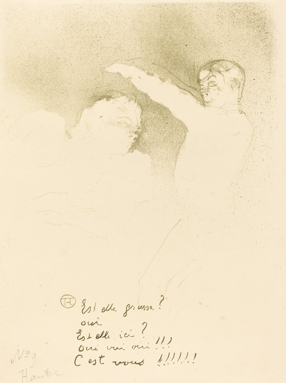 A fajtáknál: Mlle. Lender et Brasseur alkotó: Henri de Toulouse Lautrec