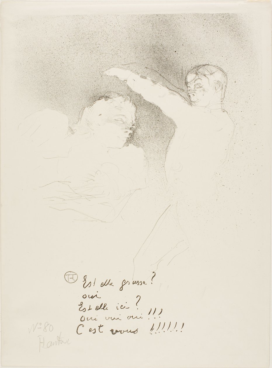 A fajtáknál: Mademoiselle Lender és Brasseur alkotó: Henri de Toulouse Lautrec