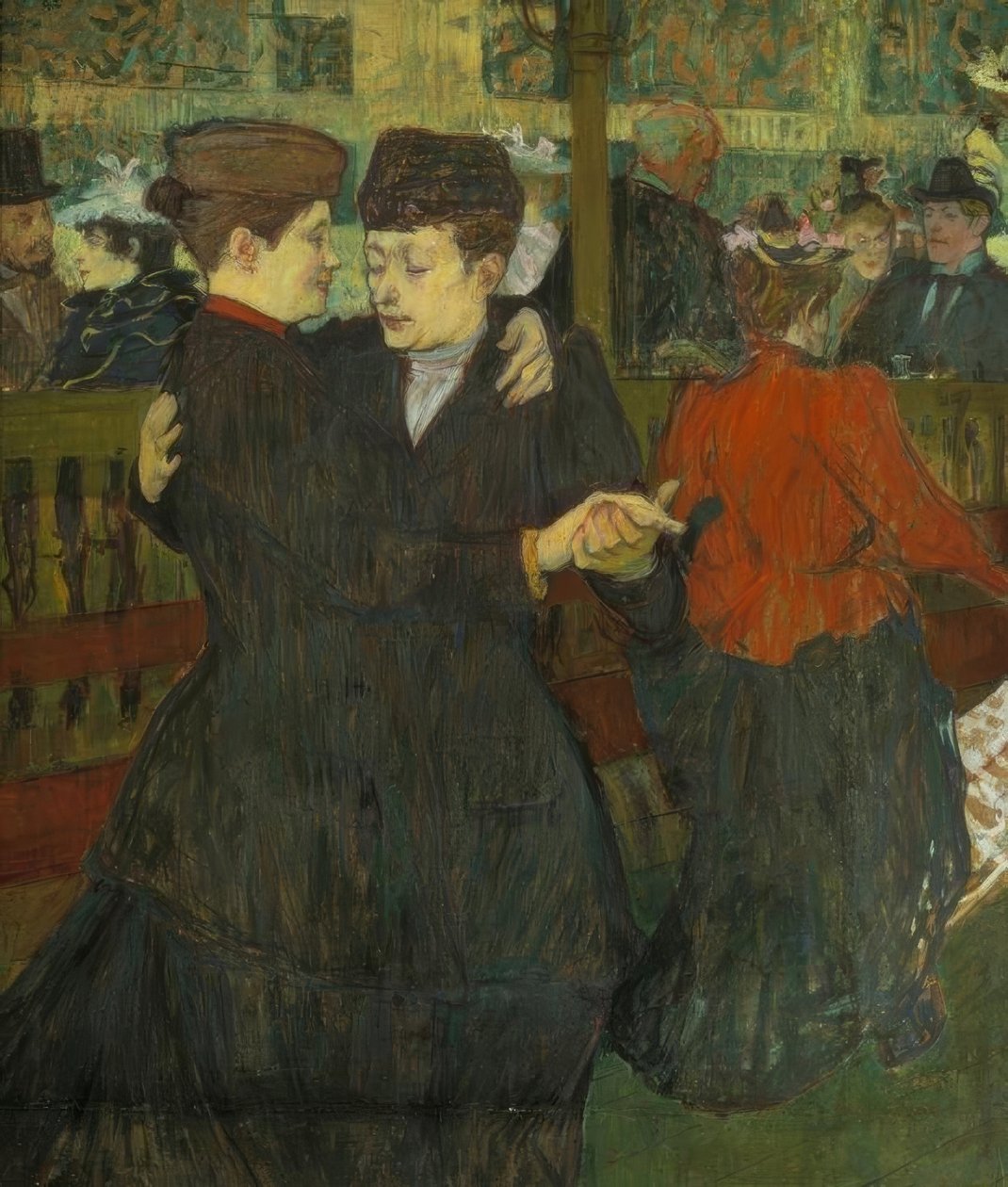 A Moulin-Rouge-ban. A két táncos alkotó: Henri de Toulouse Lautrec