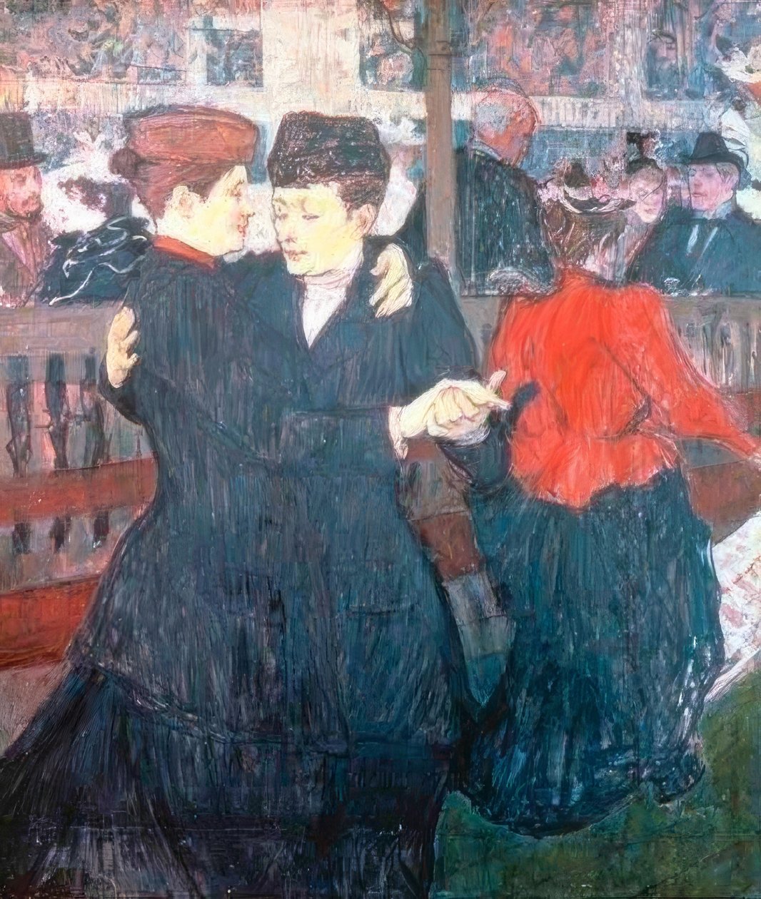A Moulin-Rouge-ban. A két táncos alkotó: Henri de Toulouse Lautrec