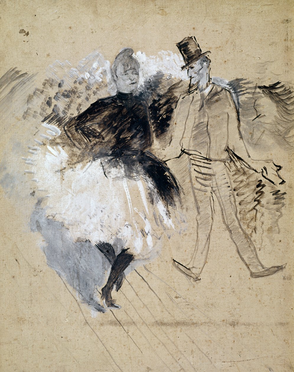 A Moulin de la Galette, La Goulue és Valentin le Desosse alkotó: Henri de Toulouse Lautrec
