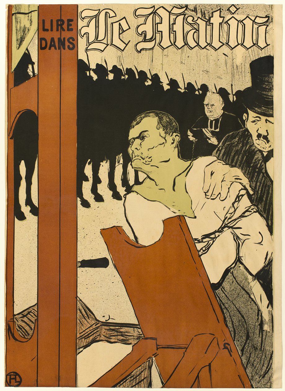 Az állványzat lábánál alkotó: Henri de Toulouse Lautrec