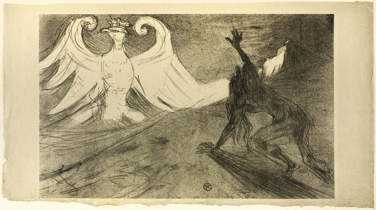 A Sínai lábánál, Elutasított borító alkotó: Henri de Toulouse Lautrec