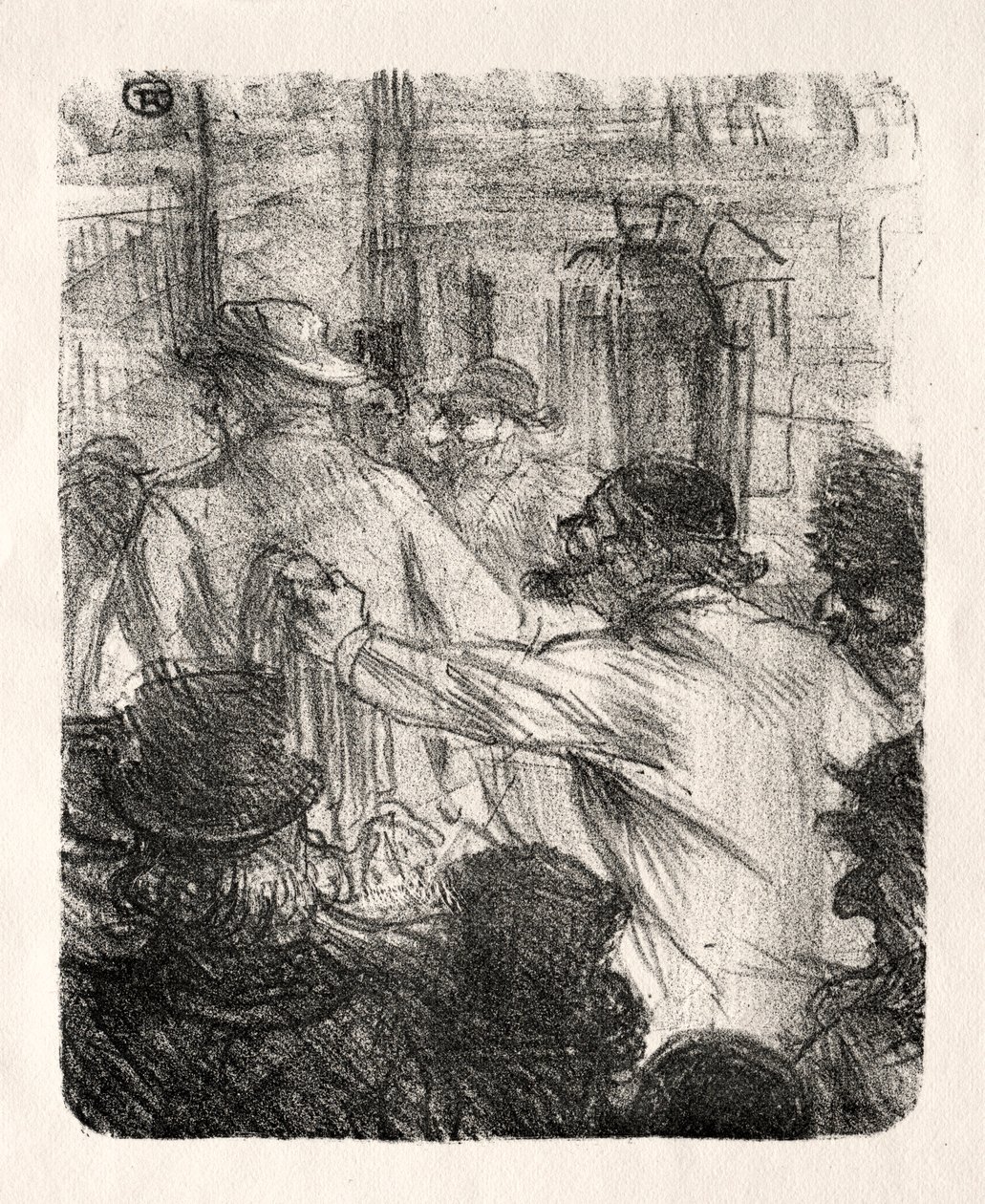 A Sínai lábánál: Posztócsarnok, Krakkó, 1898. alkotó: Henri de Toulouse Lautrec