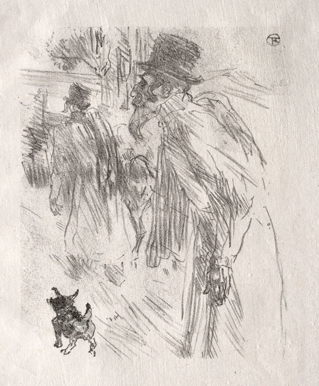 A Sínai lábánál: A lengyel zsidók, Carlsbad, 1898. alkotó: Henri de Toulouse Lautrec