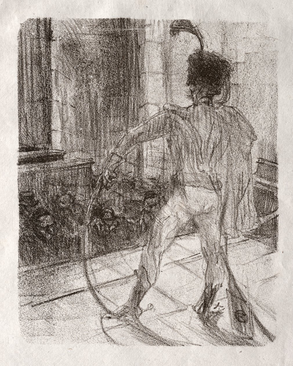 A Sínai lábánál: Schlomé Fuss a zsinagógánál alkotó: Henri de Toulouse Lautrec