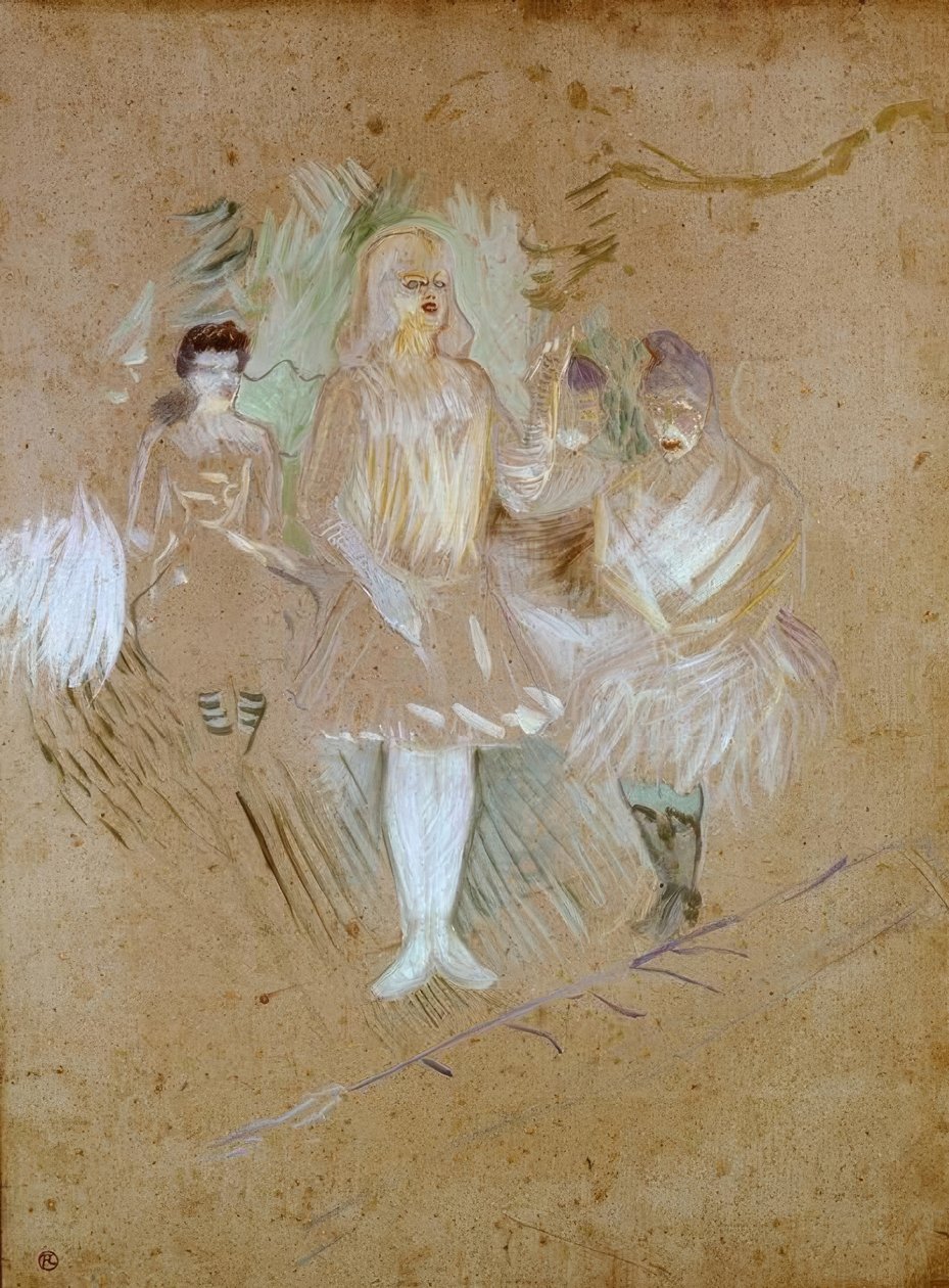 A Folies-Bergère-ben: Figurantes alkotó: Henri de Toulouse Lautrec