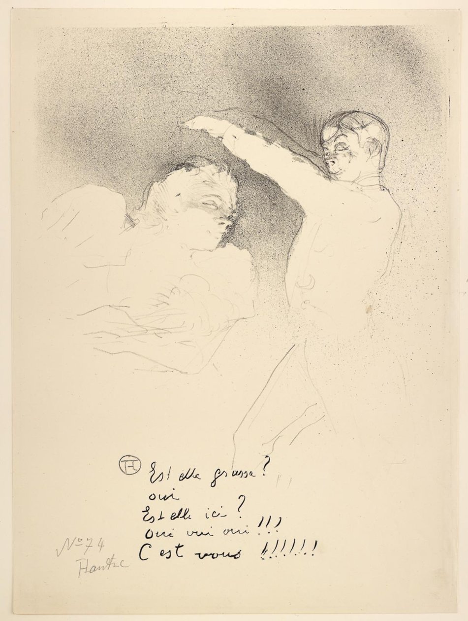 A fajtáknál, Miss Lender és Brasseur alkotó: Henri de Toulouse Lautrec