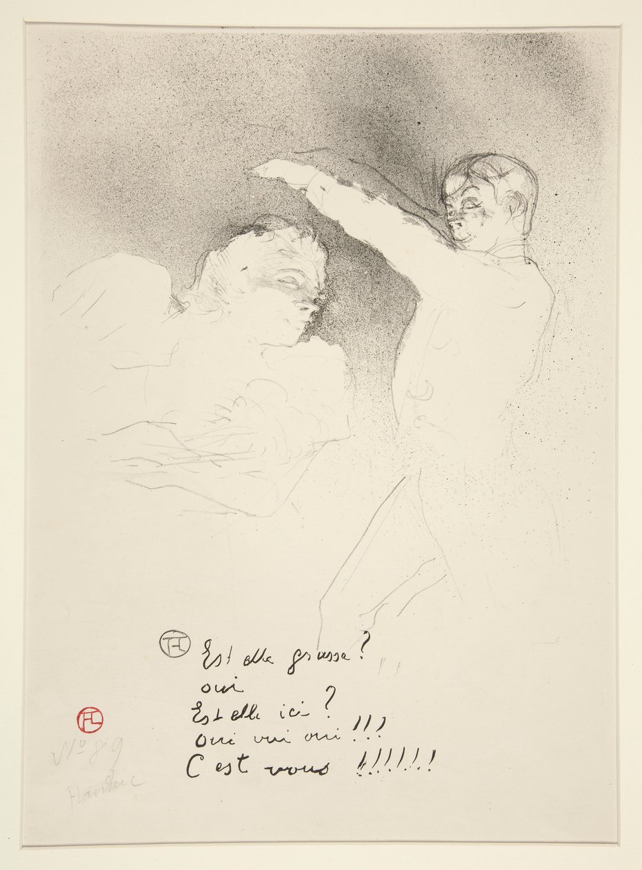 A fajtáknál: Miss Lender és Brasseur alkotó: Henri de Toulouse Lautrec