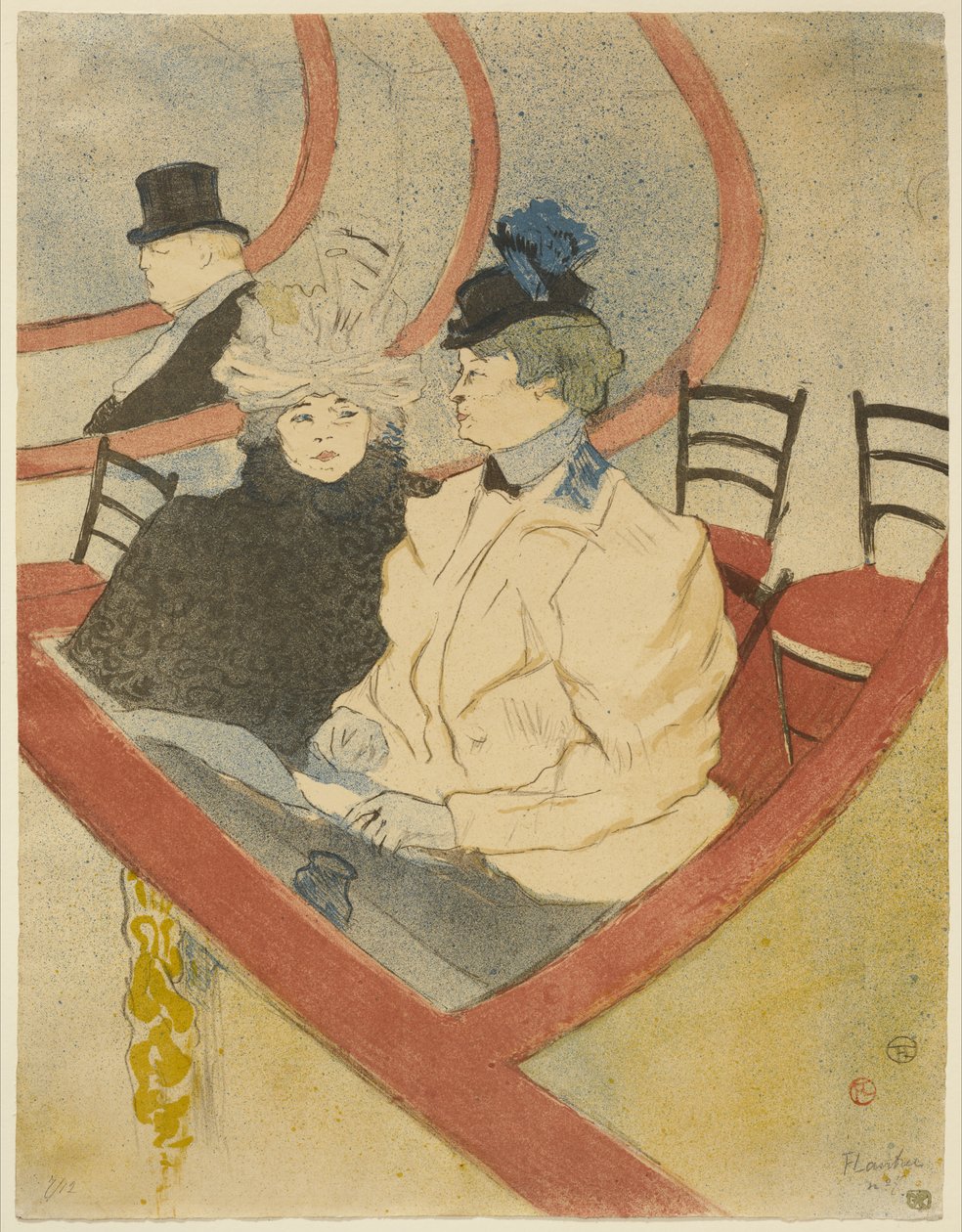Doboz a Grand Tierben, 1897 alkotó: Henri de Toulouse Lautrec