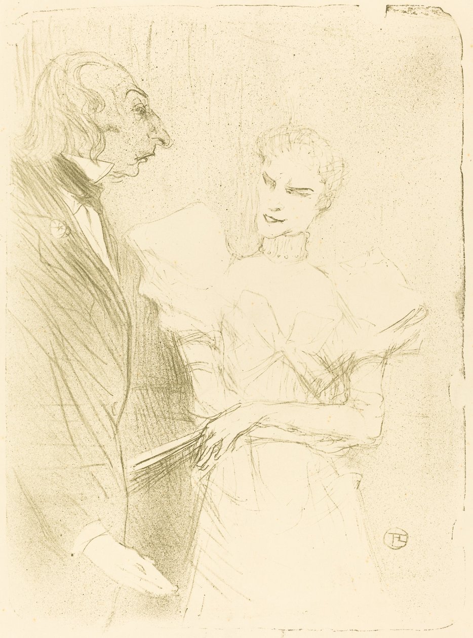 Brandes és Leloir a "Cabotins"-ban alkotó: Henri de Toulouse Lautrec