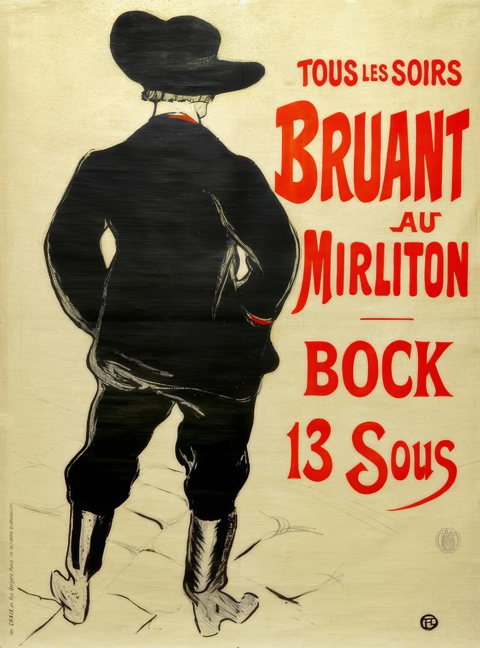 Mirliton sármány alkotó: Henri de Toulouse Lautrec