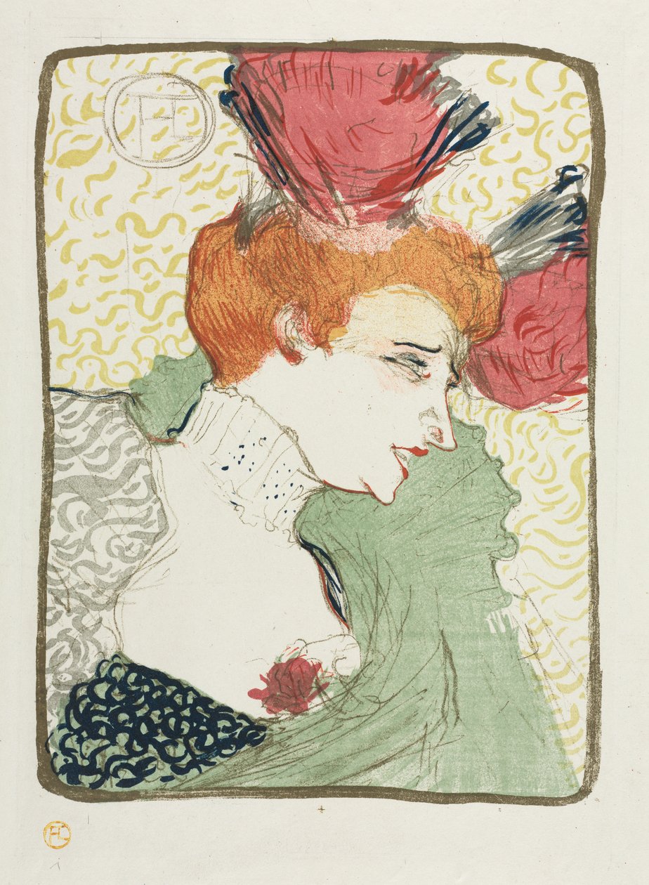 Mademoiselle Lender mellszobra alkotó: Henri de Toulouse Lautrec