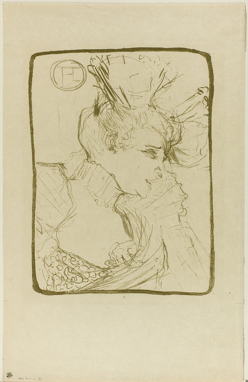 Mademoiselle Marcelle Lender mellszobra alkotó: Henri de Toulouse Lautrec