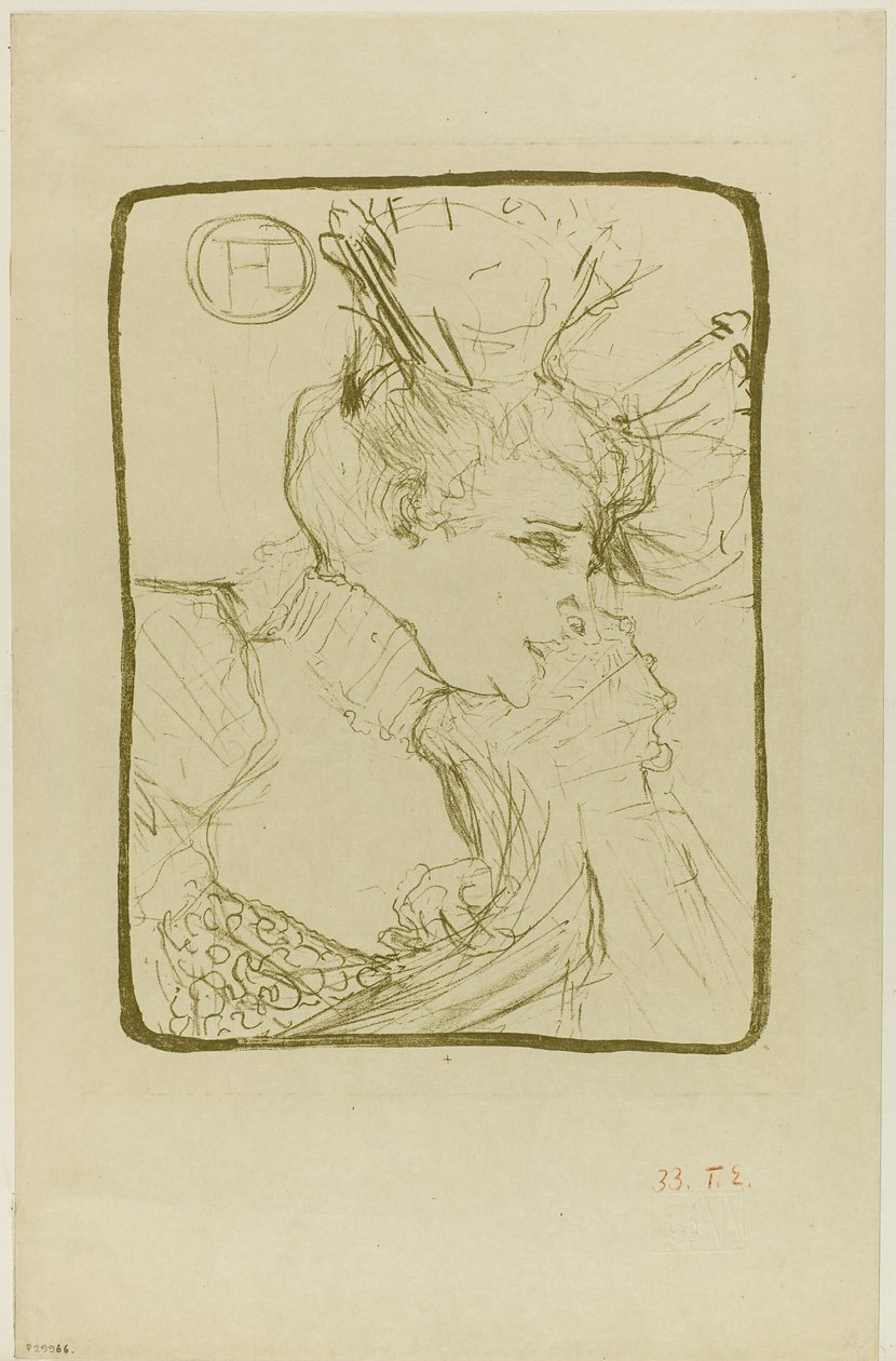 Mademoiselle Marcelle Lender mellszobra alkotó: Henri de Toulouse Lautrec