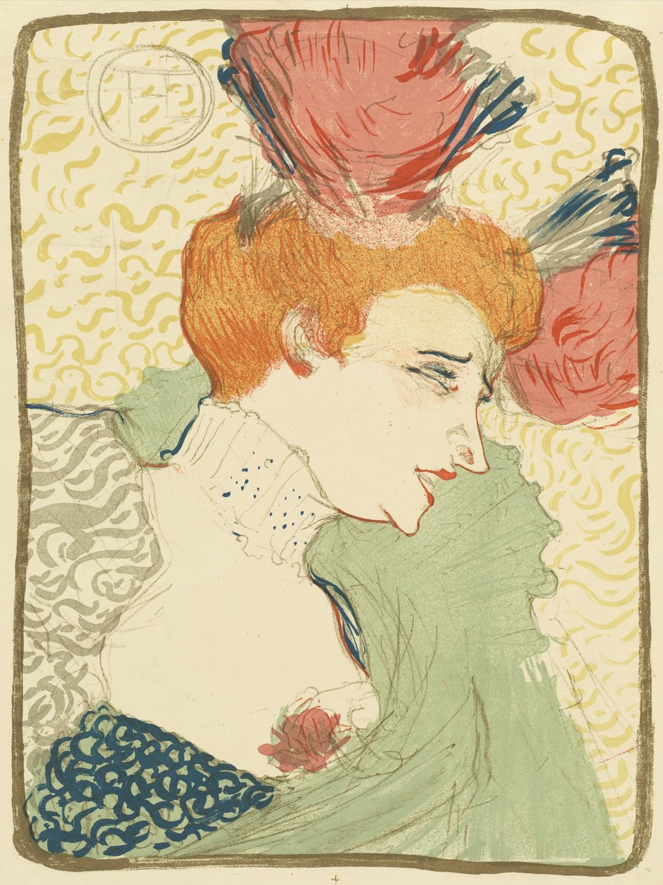 Mlle. Marcelle Lender (Mlle. Marcelle Lender, mellszobor) alkotó: Henri de Toulouse Lautrec