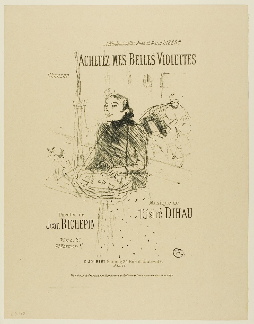 Vásárolja meg a Pretty Violets-eimet a Désiré Dihau dallamaiból alkotó: Henri de Toulouse Lautrec