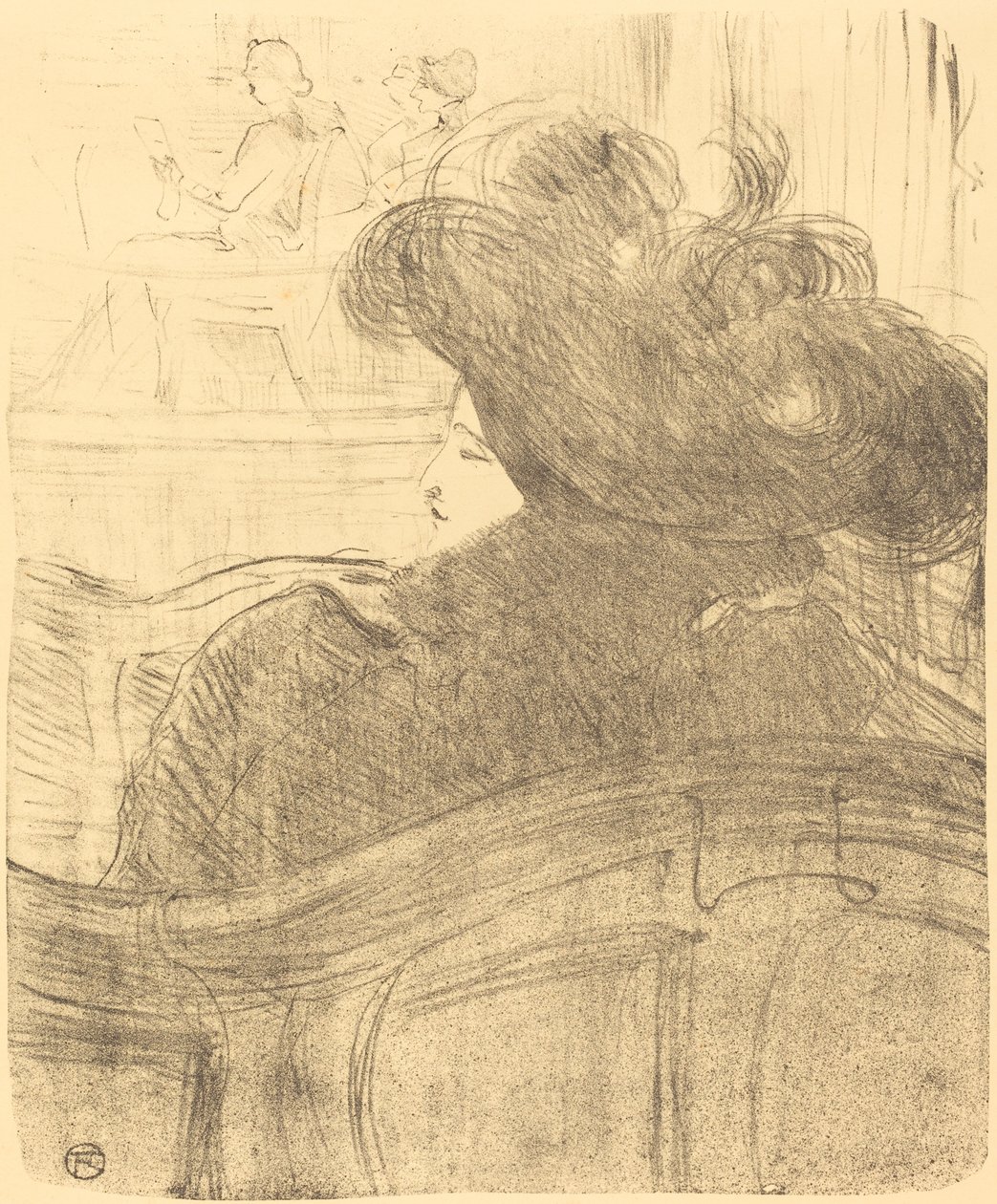 Cleo de Merode, 1896. alkotó: Henri de Toulouse Lautrec