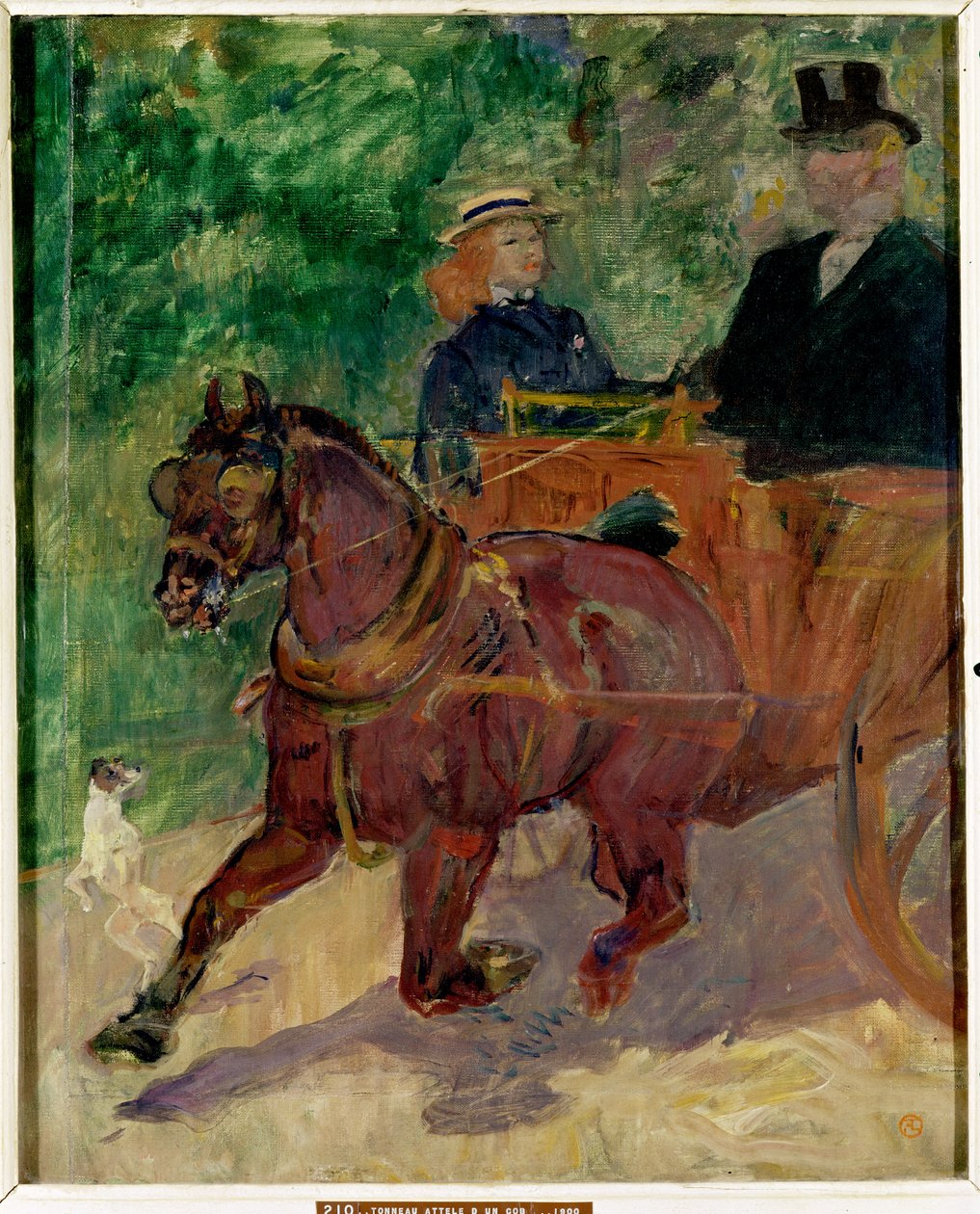 Csutka szekérre erősítve, 1900 alkotó: Henri de Toulouse Lautrec