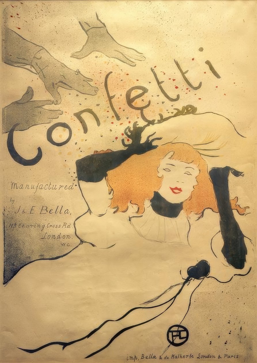 Konfetti alkotó: Henri de Toulouse Lautrec