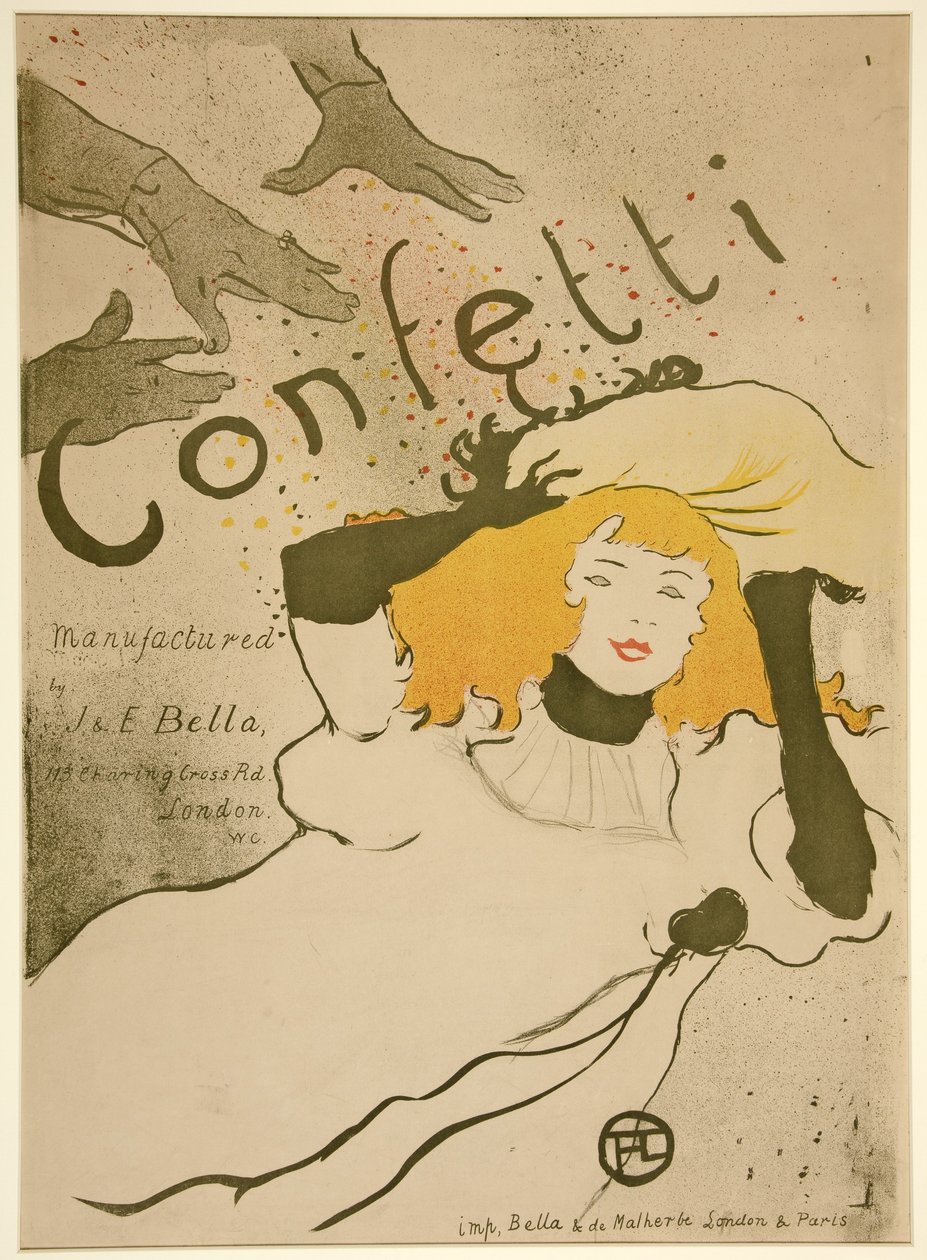 Konfetti, kocsma. 1894 (színes lito) alkotó: Henri de Toulouse Lautrec