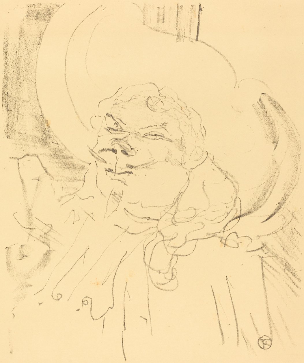 Idősebb Coquelin (Coquelin aine) alkotó: Henri de Toulouse Lautrec