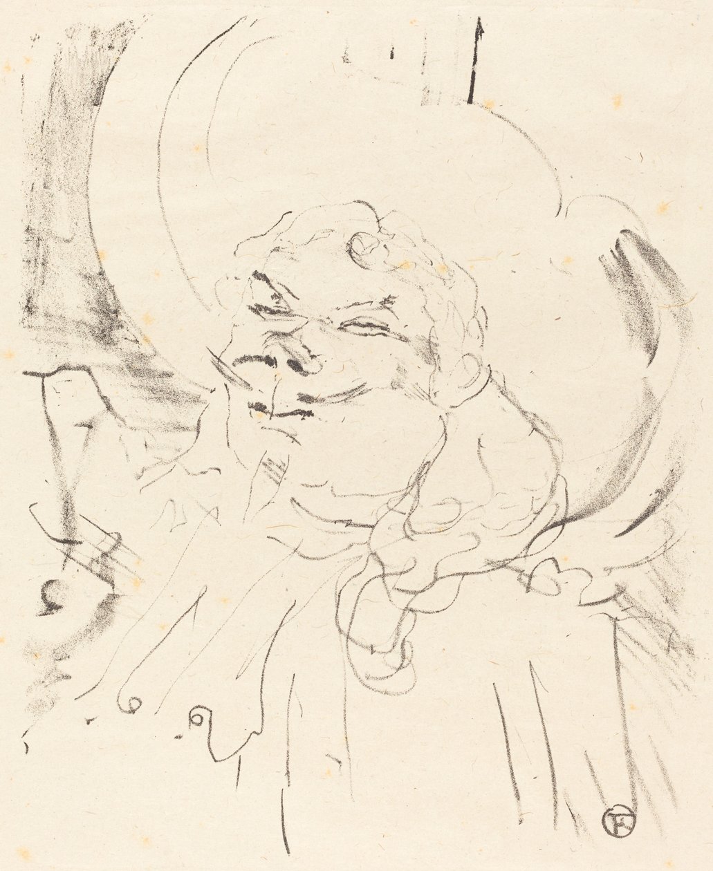 Idősebb Coquelin Coquelin aine, 1896. alkotó: Henri de Toulouse Lautrec