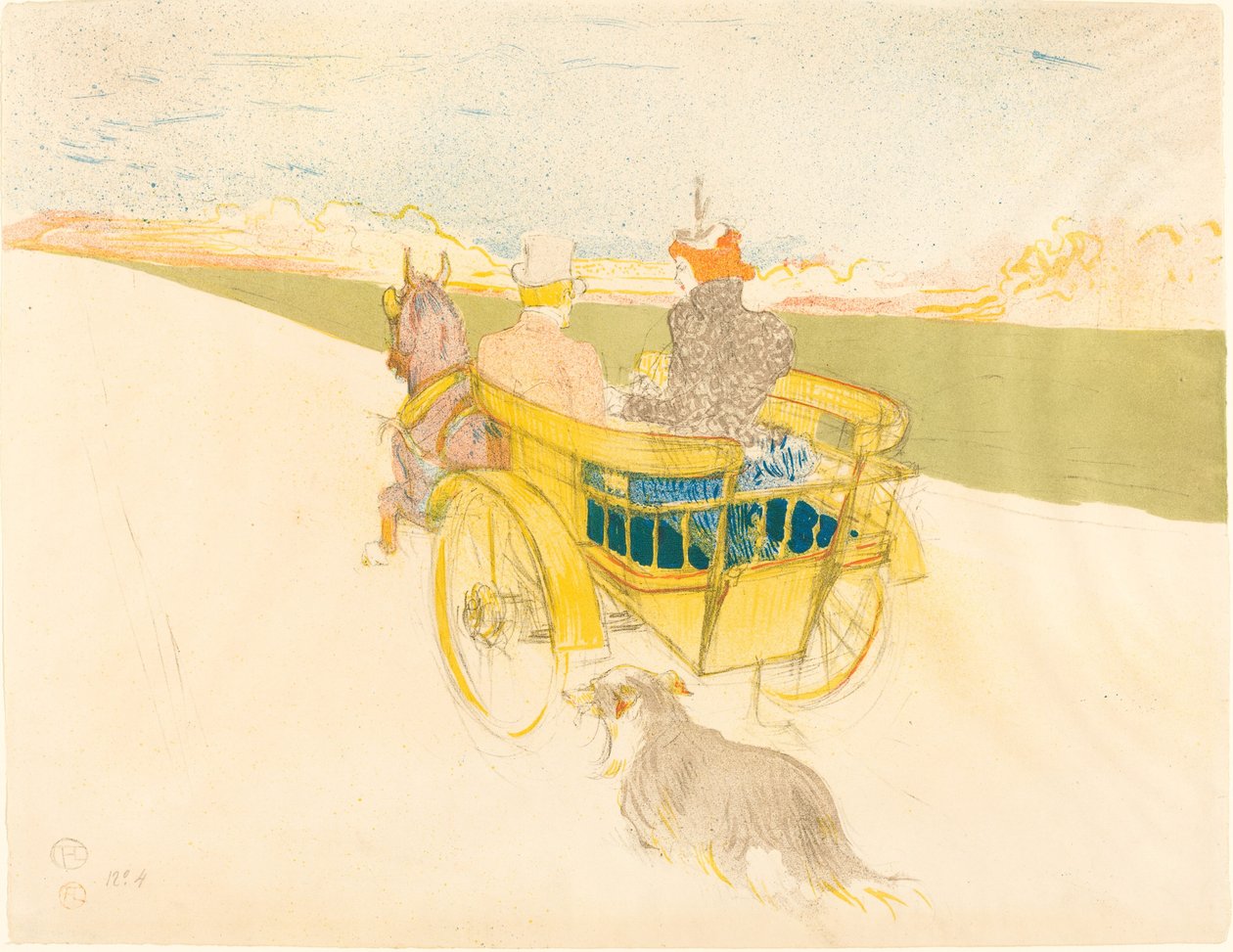 Vidéki kirándulás Vidéki kirándulás, 1897. alkotó: Henri de Toulouse Lautrec