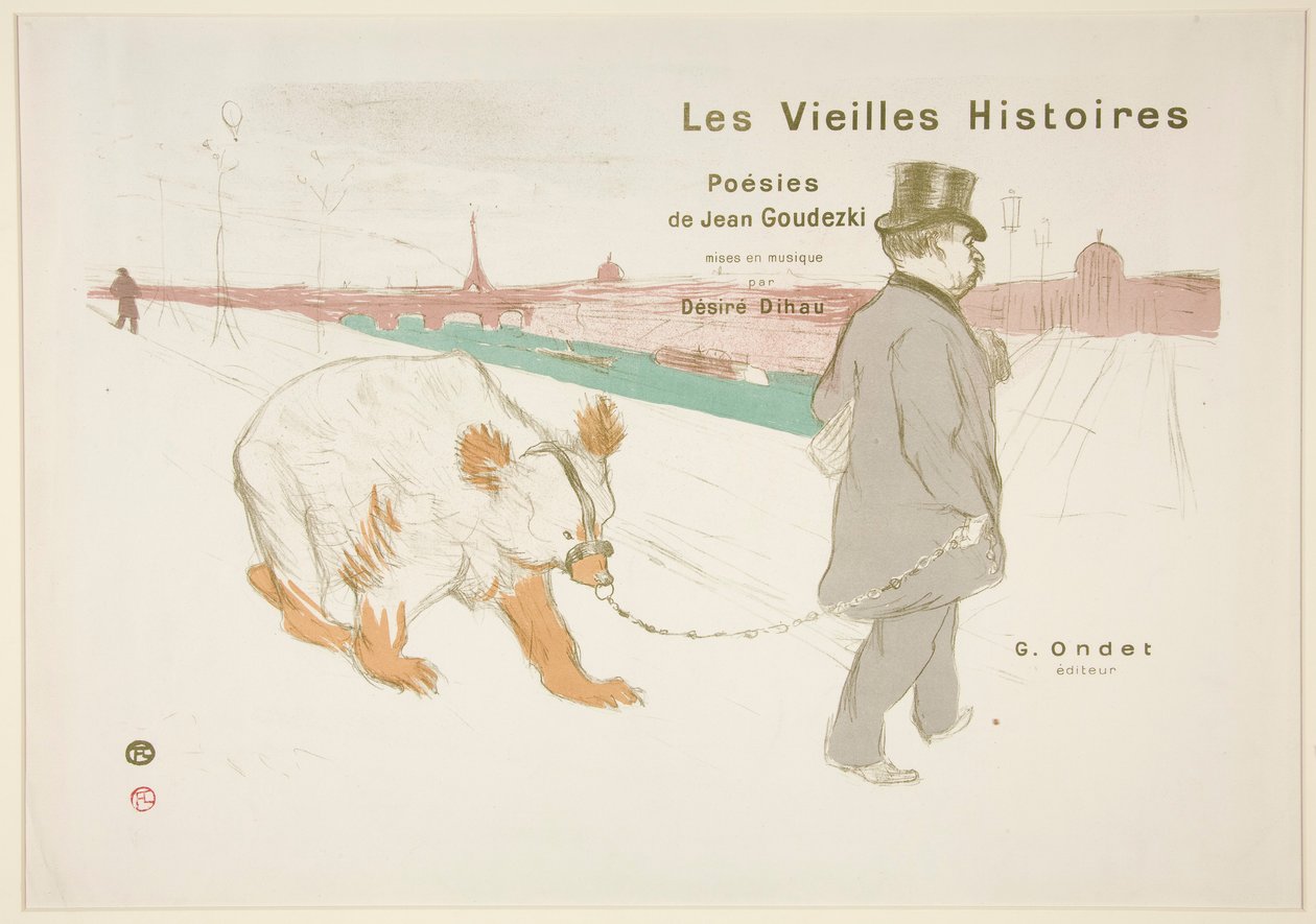 A Les Vieilles Histoires (A régi történetek) borítója és előlapja alkotó: Henri de Toulouse Lautrec
