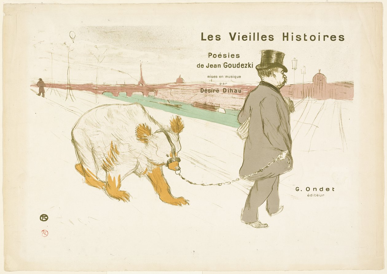 A Les Vieilles Histoires borítója és címlapja alkotó: Henri de Toulouse Lautrec