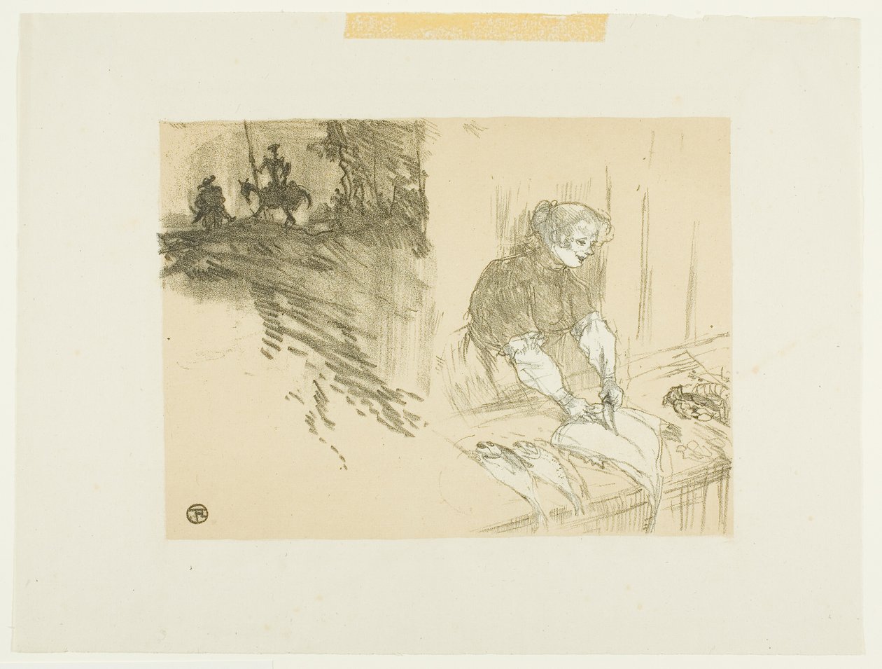 Borító a Les Courtes Joys számára alkotó: Henri de Toulouse Lautrec