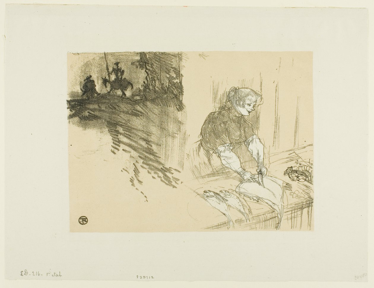 Borító a Les Courtes Joys számára alkotó: Henri de Toulouse Lautrec