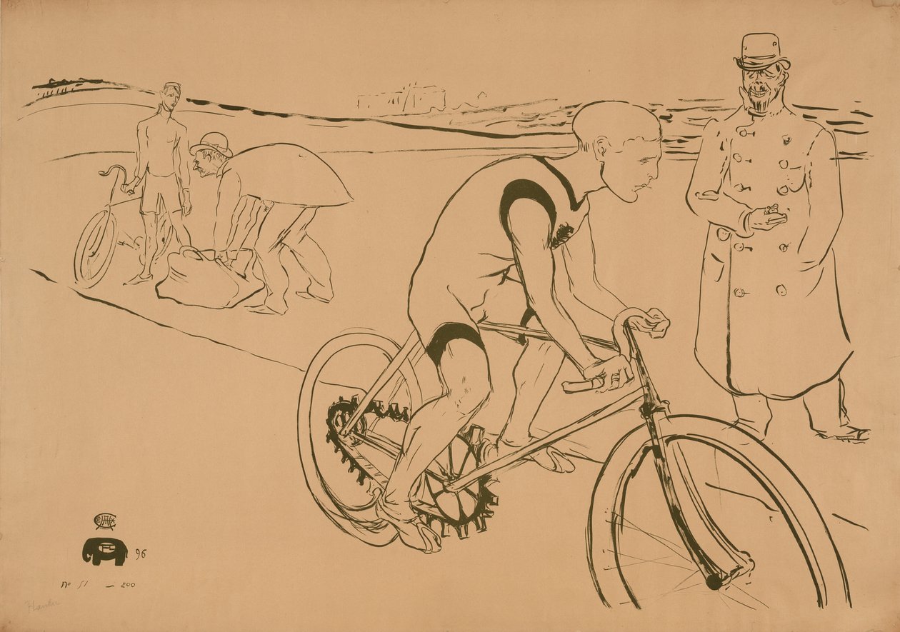 Kerékpár Michael alkotó: Henri de Toulouse Lautrec