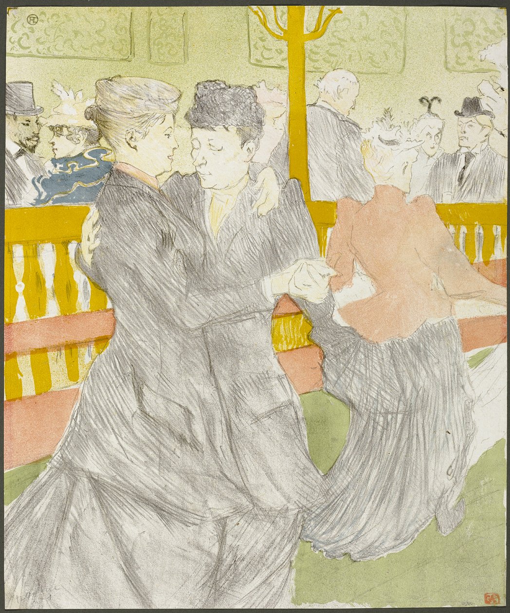 Tánc a Moulin Rouge-ban alkotó: Henri de Toulouse Lautrec
